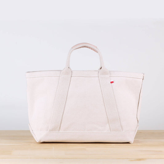 Utility Canvas Crossbody Tote: Natural