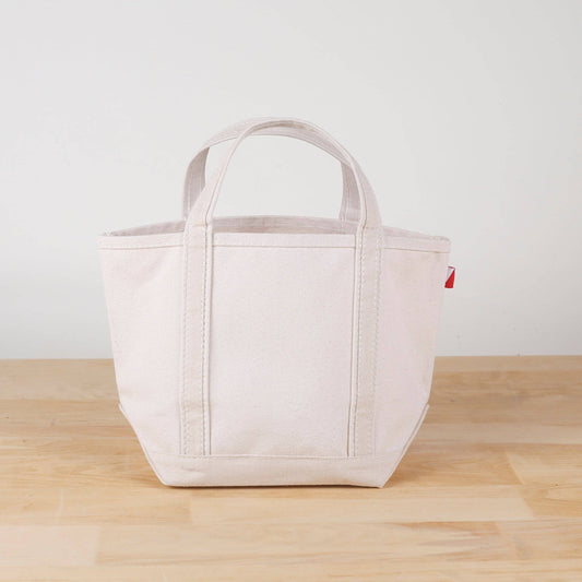 Classic ShoreBags Mini Canvas Tote: Natural / 13.5"W x 8.5"H x 4.5" D