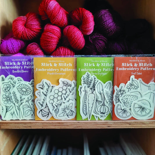 Garden Vegetables Stick & Stitch Embroidery Patterns