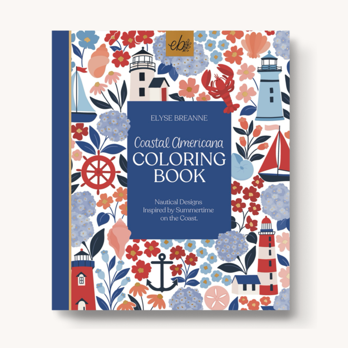 Coastal Americana Coloring Book by Elyse Burns