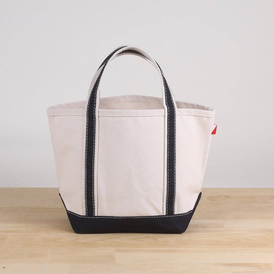 Classic ShoreBags Mini Canvas Tote: Black / 13.5"W x 8.5"H x 4.5" D